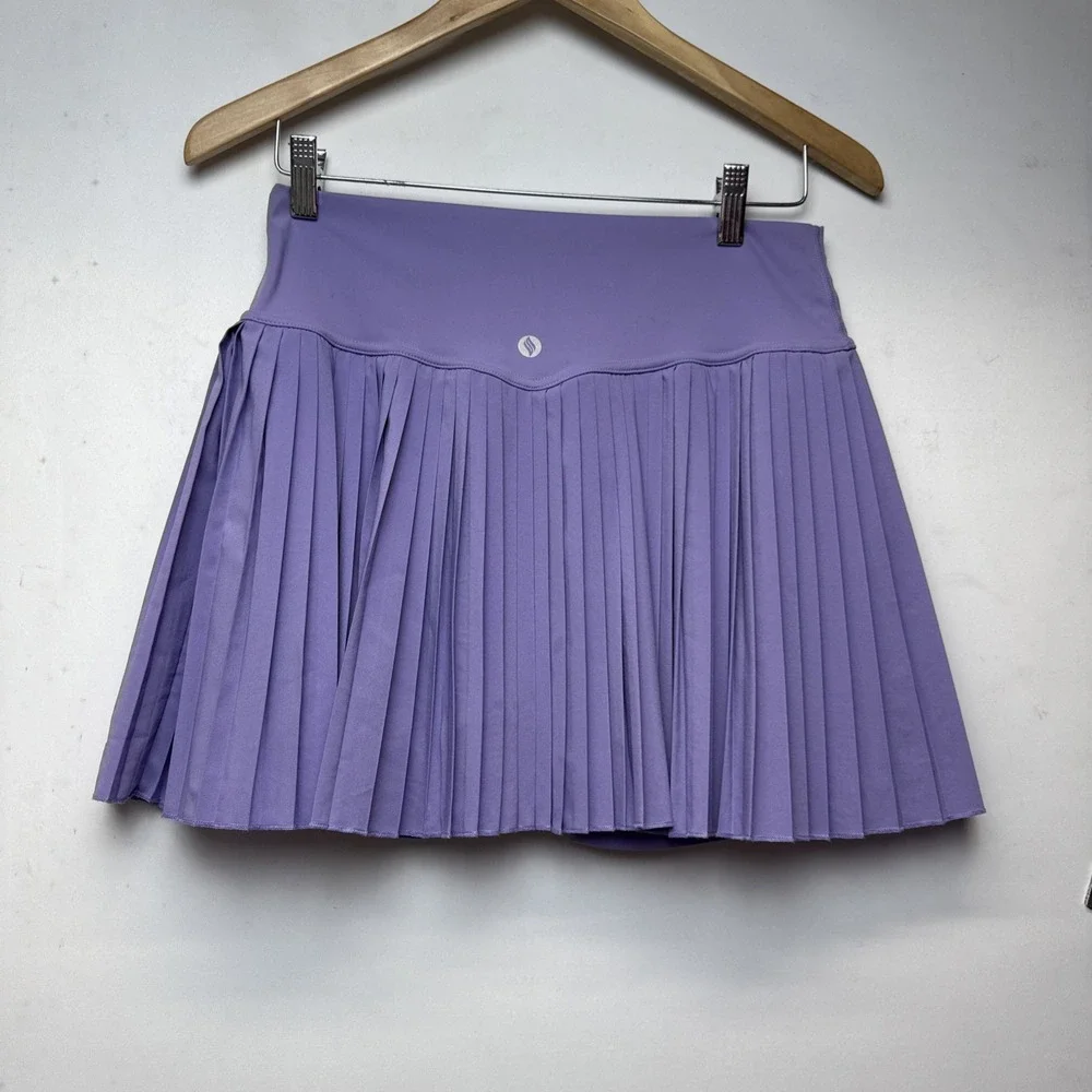 SANTINY Pleated Tennis Skirt for Women with Large Purple‎